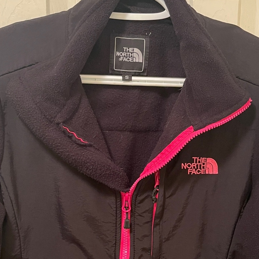 The North Face Women's Black Jacket with Pink Accents